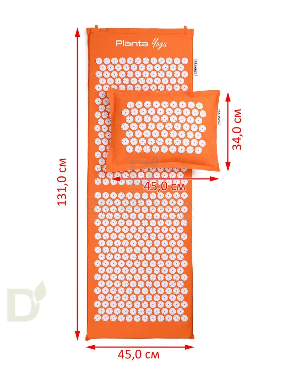 Набор массажный акупунктурный YOGA MAXI 131*45см (коврик, подушка, сумка)