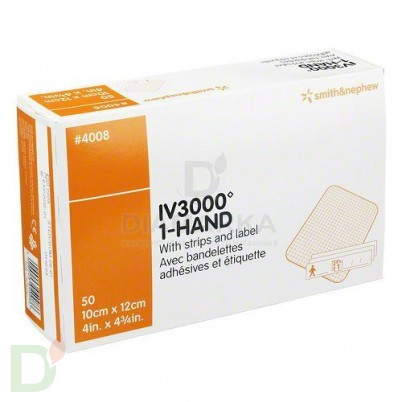 Пластырь пленочный парпроницаемый IV3000, 10x12 см, 1 шт.