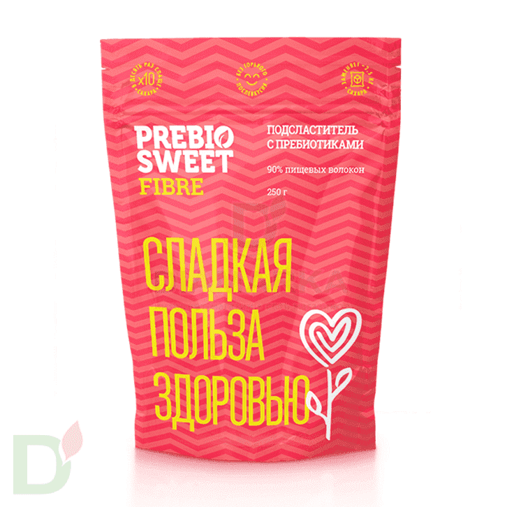 Подсластитель с пребиотиками PrebioSweet Fibre, дой-пак 250 гр.