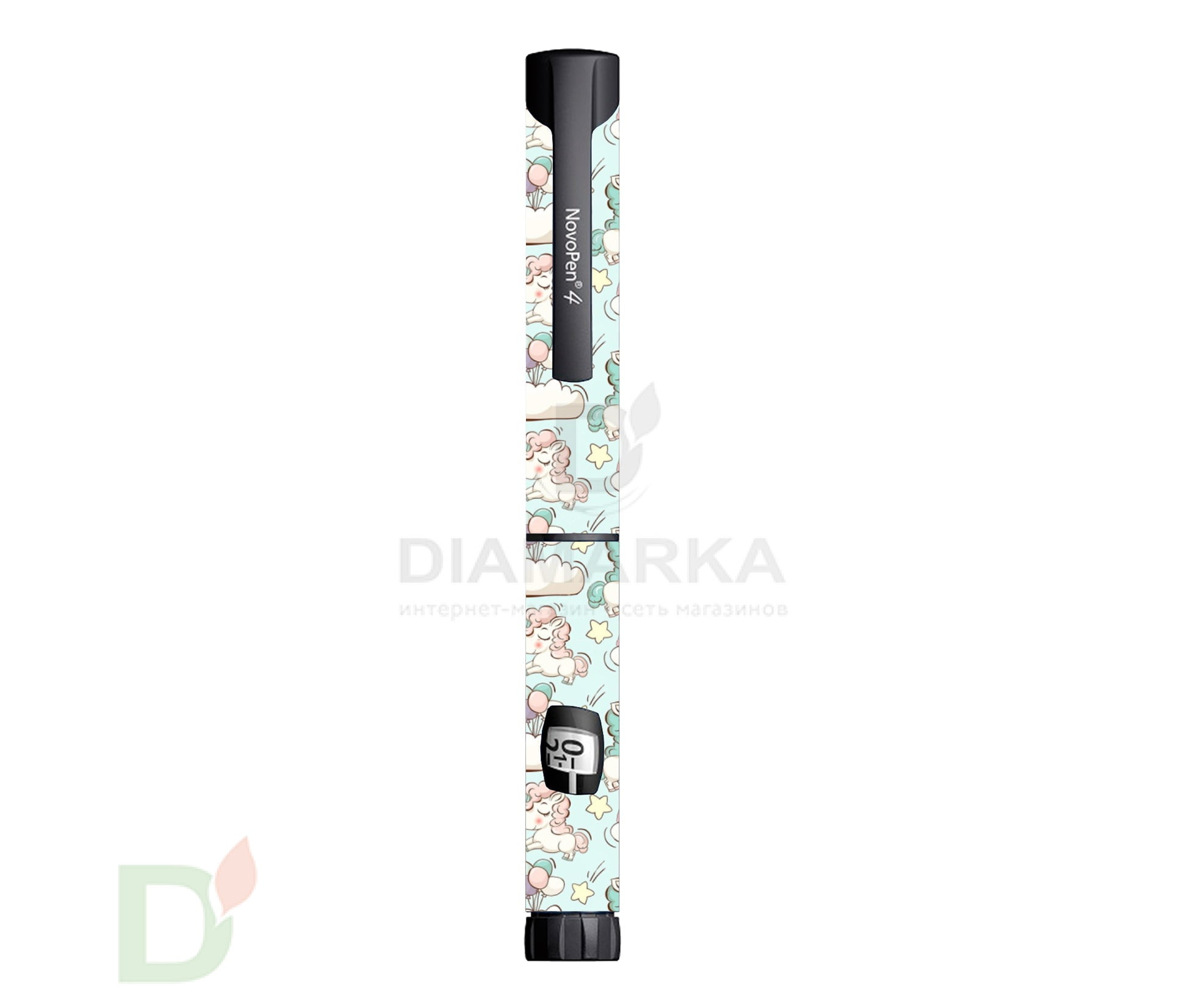 Наклейка на шприц-ручку НовопенЭХО и Новопен4