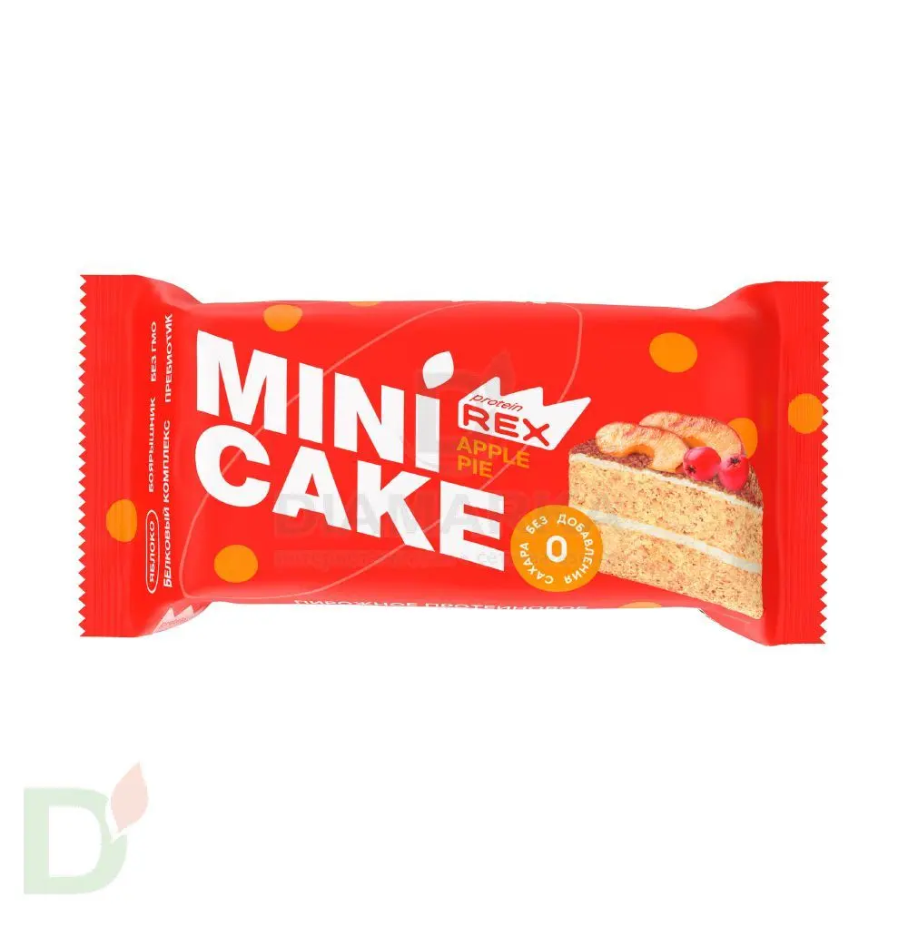 Мини-тортик ProteinRex протеиновый "Яблочный тортик" 40гр.