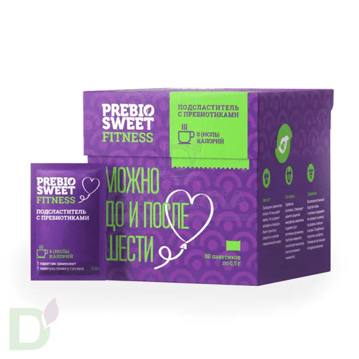 Подсластитель с пребиотиками PrebioSweet Fitness, саше 80 шт.