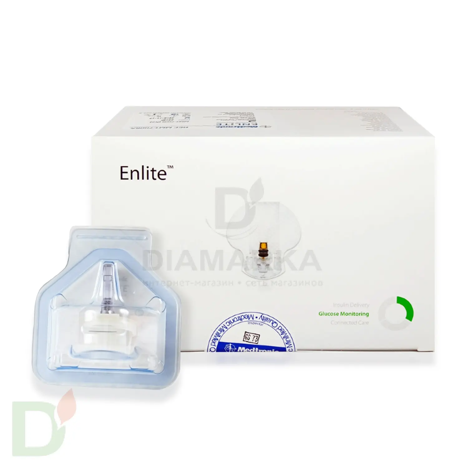 Сенсоры для измерения уровня глюкозы Энлайт ММТ-7008 (5шт, срок 23.04.24 г.)